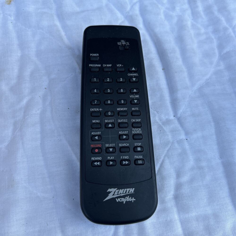 Zenith MBR4127 CBL DBS TV VCR Video Cassette Recorder Plus Remote Control Unit